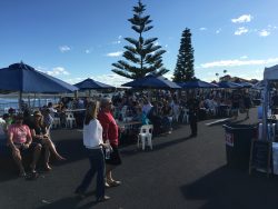 Archie's first oyster- Wallis Lake Oyster Festival